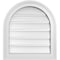Ekena Millwork Round Top Surface Mount PVC Gable Vent: Functional, w/ 2"W x 1-1/2"P Brickmould Frame, 18"W x 20"H GVPRT18X2002SF - alternate 1